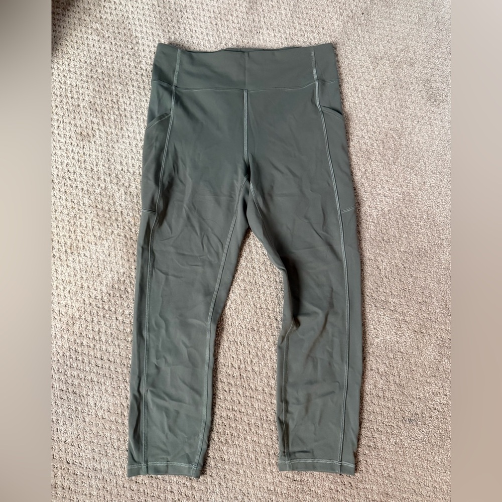 lululemon athletica invigorate gray sage Leggings